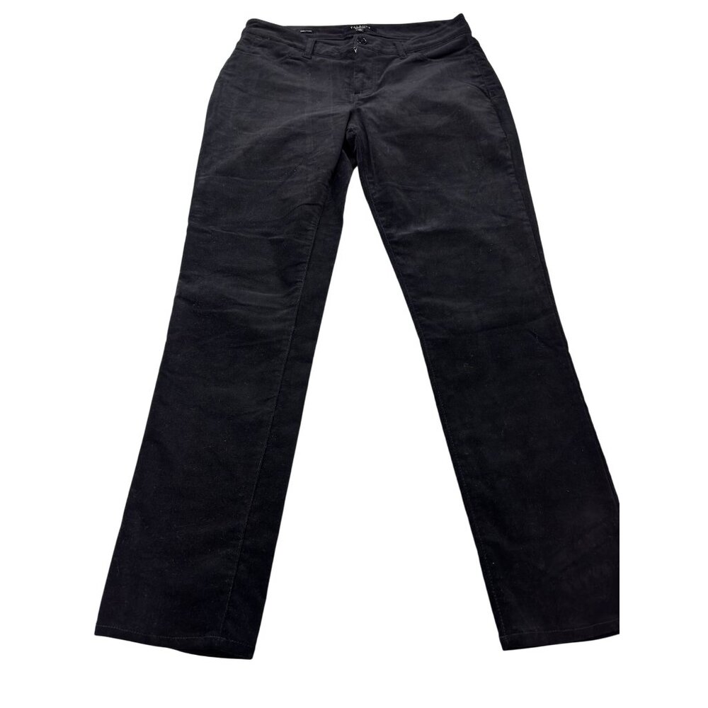 Talbots Signature Collection Womens Black Cotton/Spandex Pants Size 8
